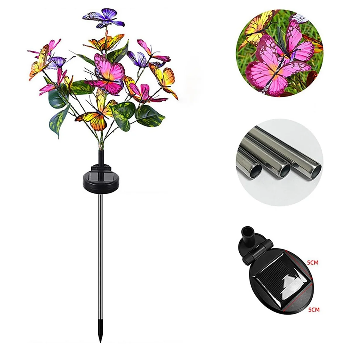 

JAS-Courtyard Lamp Four Color Butterfly Flower Garden Lamp Garden Decorative Floor Lamp Industrial Floor Lamp
