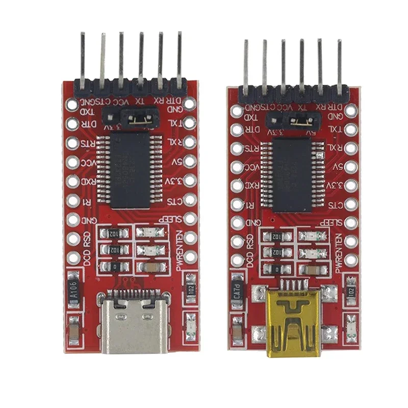 1-100 шт. FT232RL FTDI USB 3,3 В 5,5 В к TTL модуль последовательного адаптера для Arduino FT232 Pro Mini USB к TTL 232