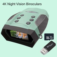 8X 600M Full Dark IR Z555 Night Vision Telescope Binoculars Camera with 4K Ultra-high-definition TFT Screen for Hunting Camping