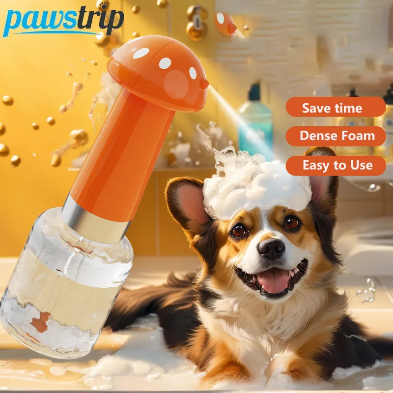 【セール中】ペットバブラー USB 充電ペットシャワー発泡機自動ソープディスペンサー自動ペット洗濯バブラー犬アクセサリー