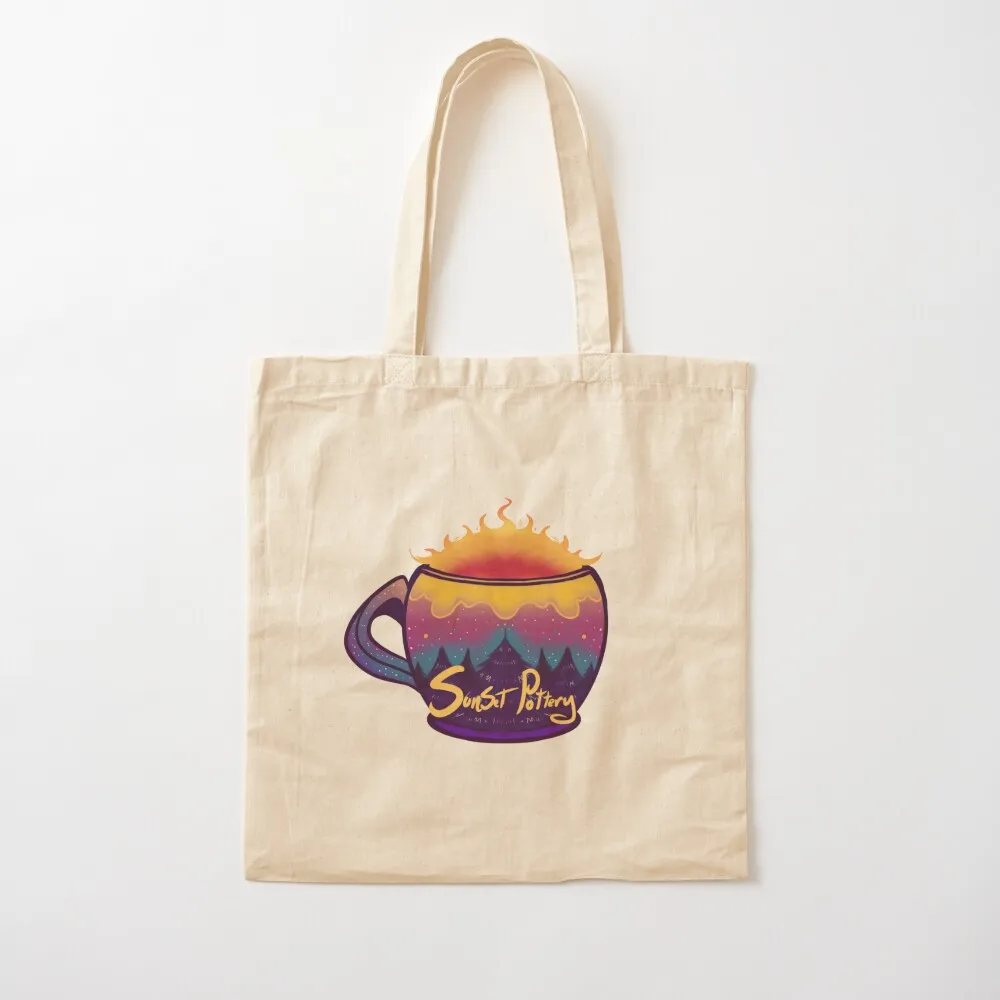 

Sunset Pottery Tote Bag Big bag women canvas bags women Lady Canvas