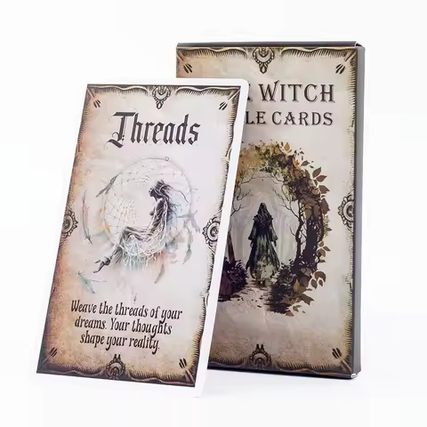 Wise Witch Oracle Cards A 20-Card Deck for Fortune Telling and Divination 12x7cm Perfect Board Game for Family Party Fun