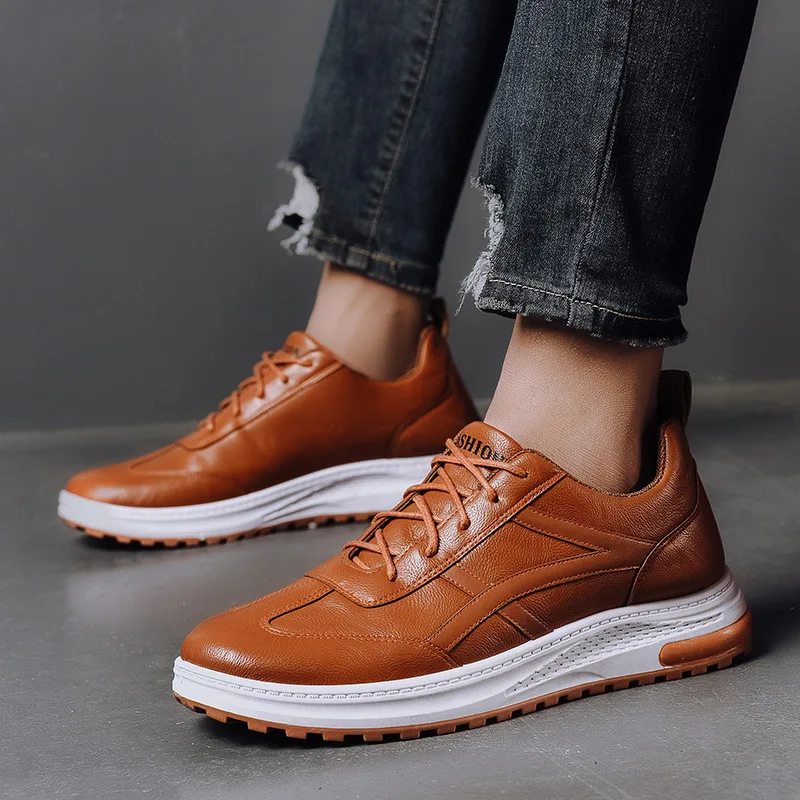 Concise Men's Casual Shoes Men's Sneakers 2026 New Fashion Trend Business High-quality Men Shoes Comfortable Soft-soled Flats