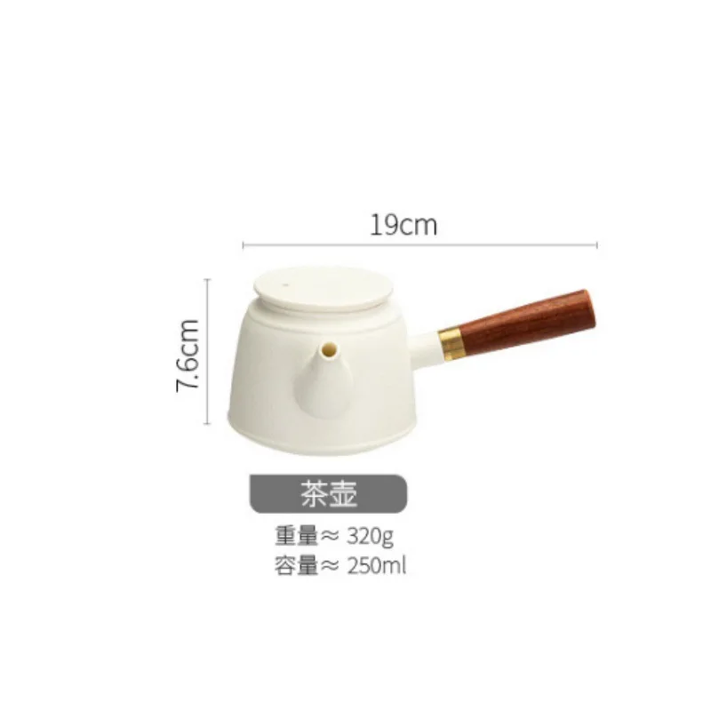 Ceramic Side Handle Teapot Clearance Sale Kung Fu Tea Set Household Single Teapot Glass Tea Brewer Tea Cup