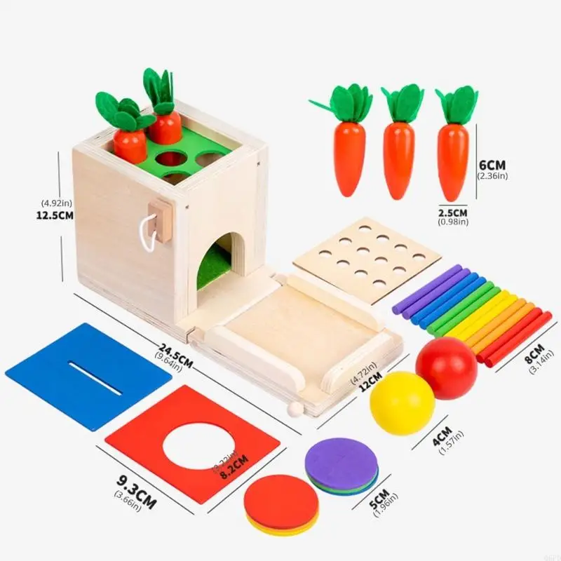 Cubo actividad y juguete apilado para niños Set madera educativa