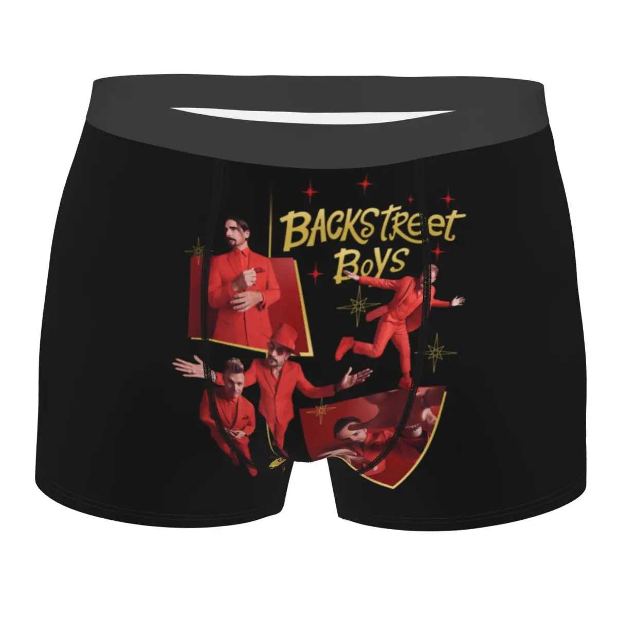 Backstreets Pop Music Boys Underwear Men Sexy Printed Custom Boxer Shorts Panties