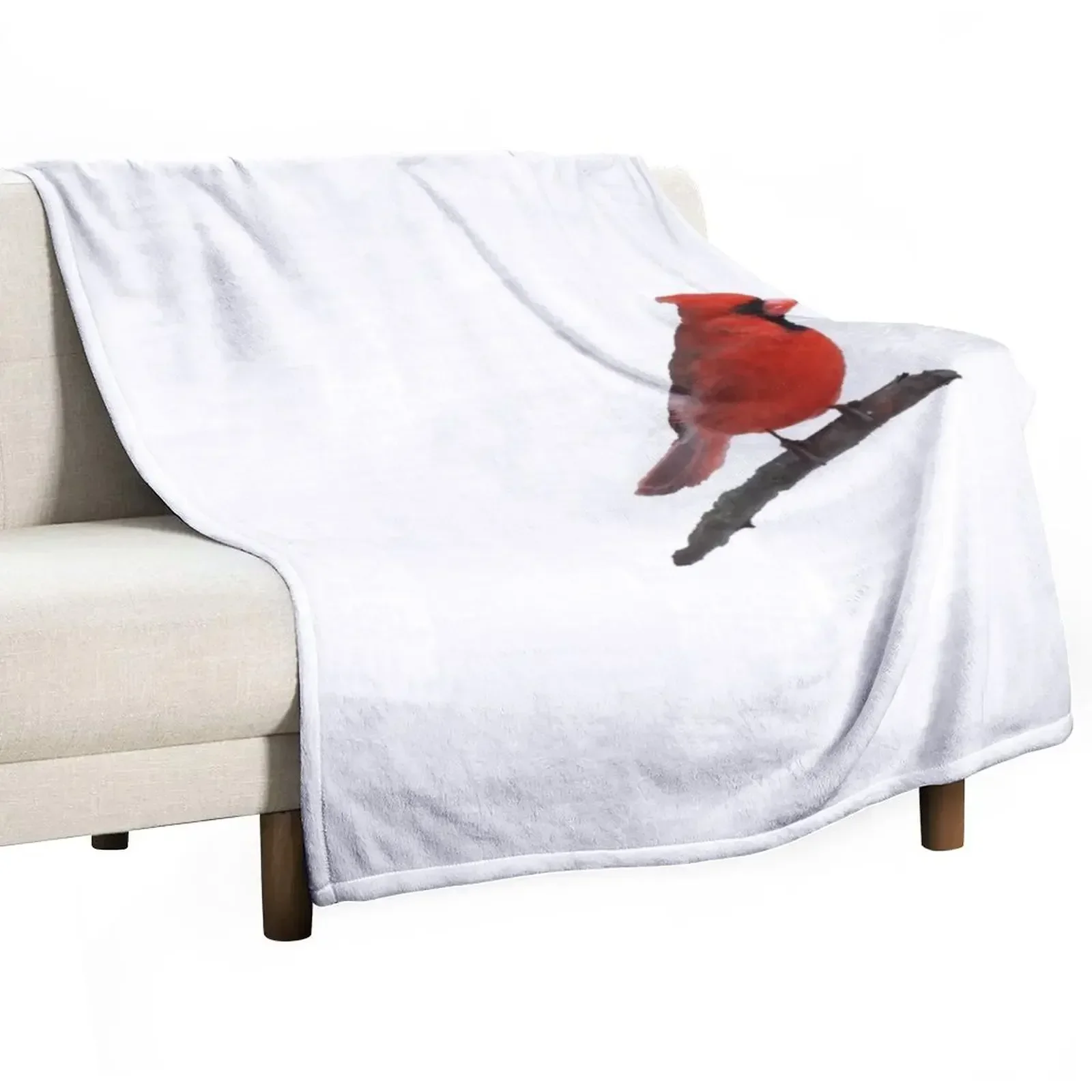 

Northern Cardinal Throw Blanket Soft Big Sleeping Bag Furry Thins Blankets