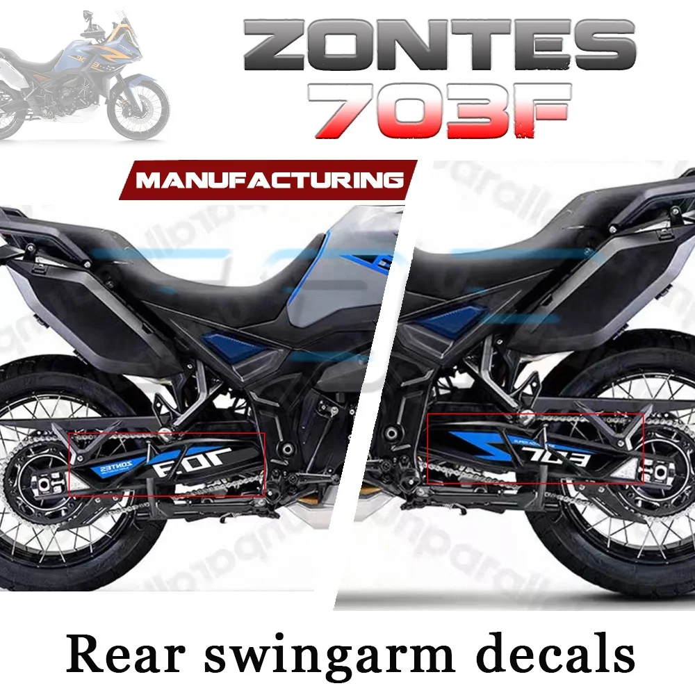 

Sunscreen decals floral prints waterproof stickers ZONTES 703F rear swing arm decals 703f F703 f703