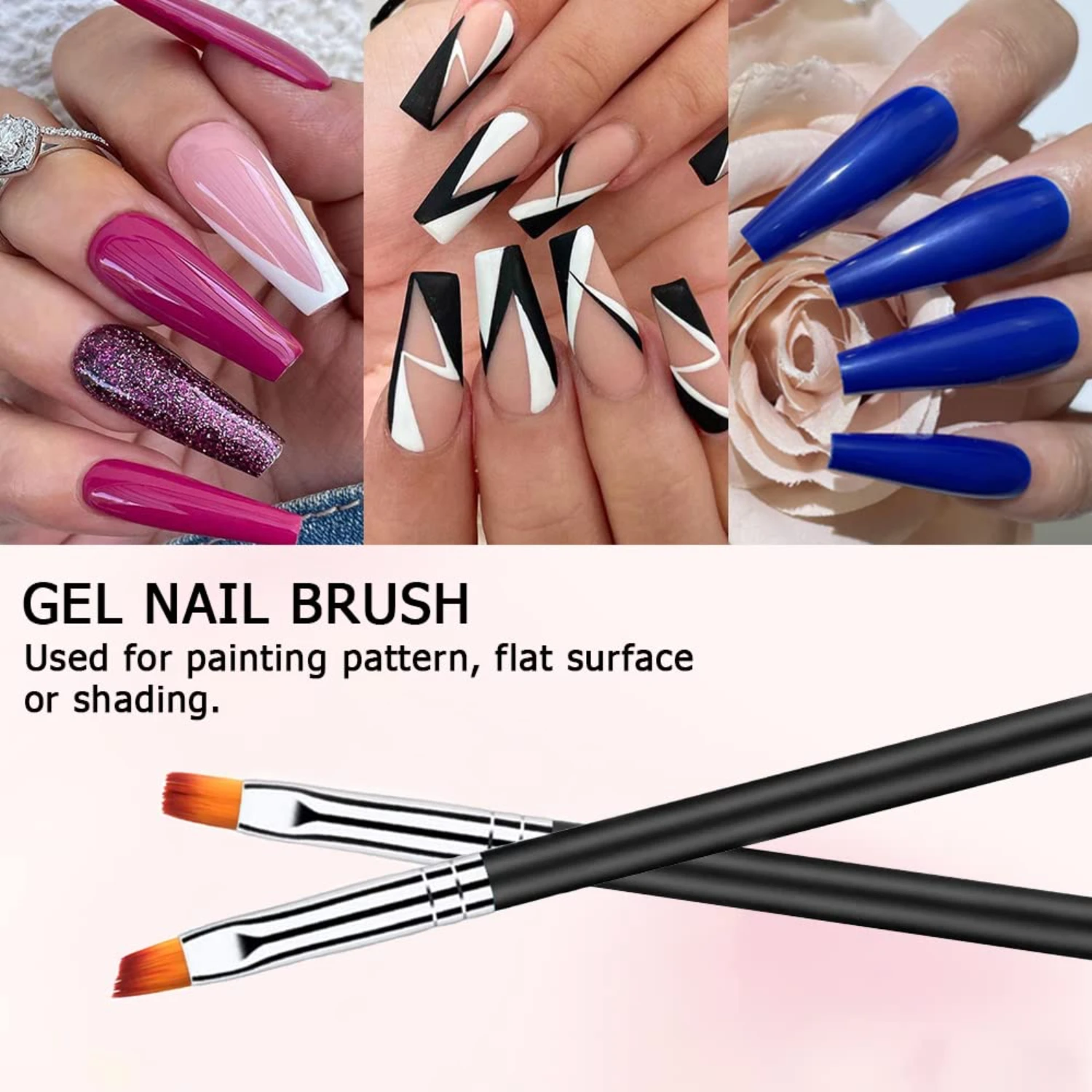Description Picture 4 of itemBeauty Revolution Pro Nail Art Brushes Premium Quality Precision Brushes for Professional Results. Unlock Your Creative Potenti