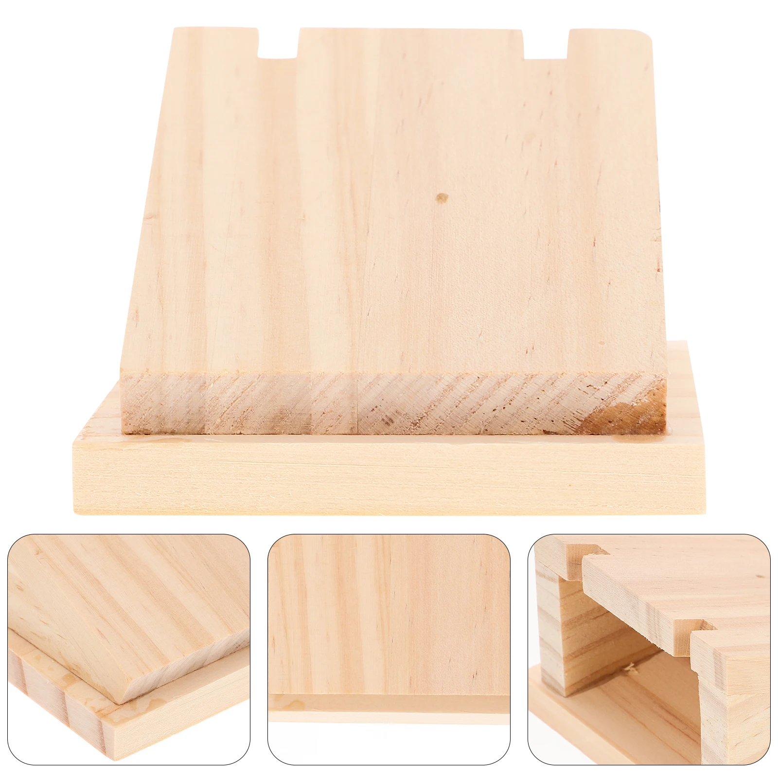 

Compact Necklace Display Organizer Wooden Jewelry Storage Stand Desktop Vanity Organizer Elegant Design