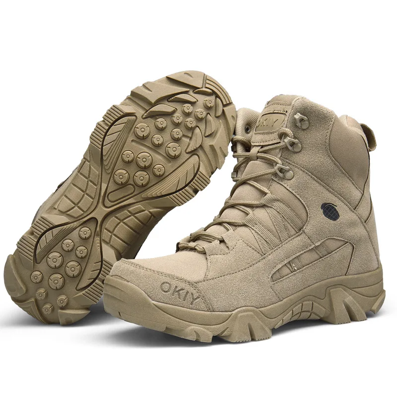 Men Boots Platform Tactical Boots Special Forces Military Field Anti-Drop Lightweight Outdoor Non-Slip Shoes Zapatillas Hombre