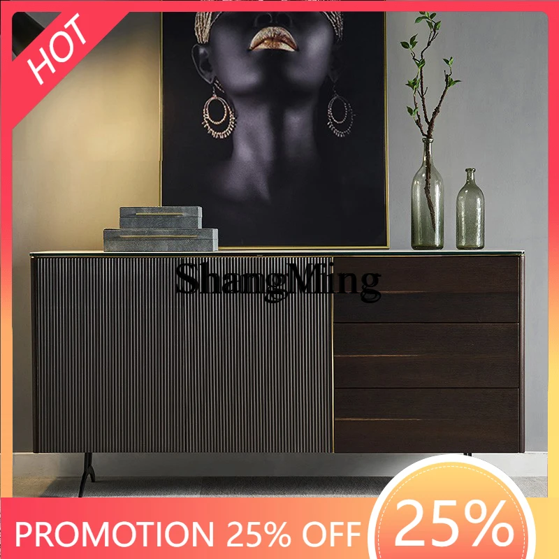 

CL Sideboard Rock Board Modern Simple Living Room Wall Side Decoration Entry Light Luxury Entrance Cabinet