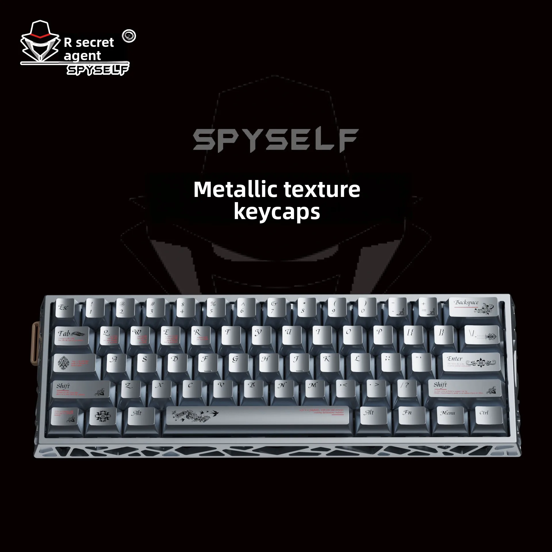 

SPYSELF Key of Time Keycap — металлическая текстура, матовая, 5-сторонняя термосублимация