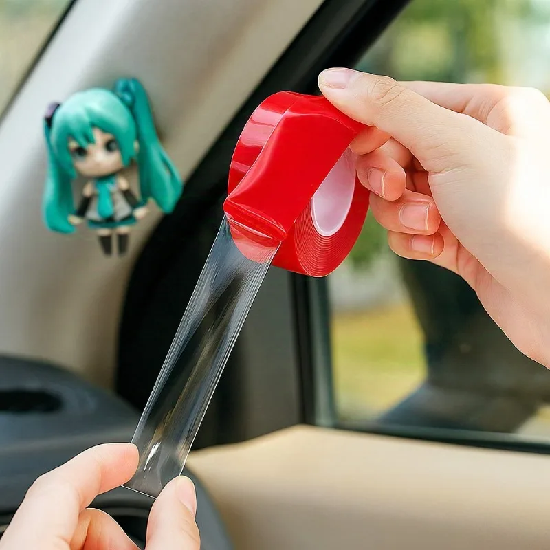 

Прочная двусторонняя лента, нано-лента, ширина 3 метра, 30 мм, прозрачная лента, моющийся клей, нано-бесследная наклейка, красный цвет