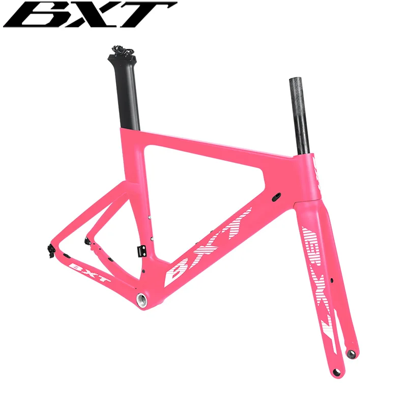 BXT-Carbon Road Bike Frameset, Disc Brake, Thru Axle, 12x142 BSA, 700x23c, Road Bicycle Frame, Racing Cycling