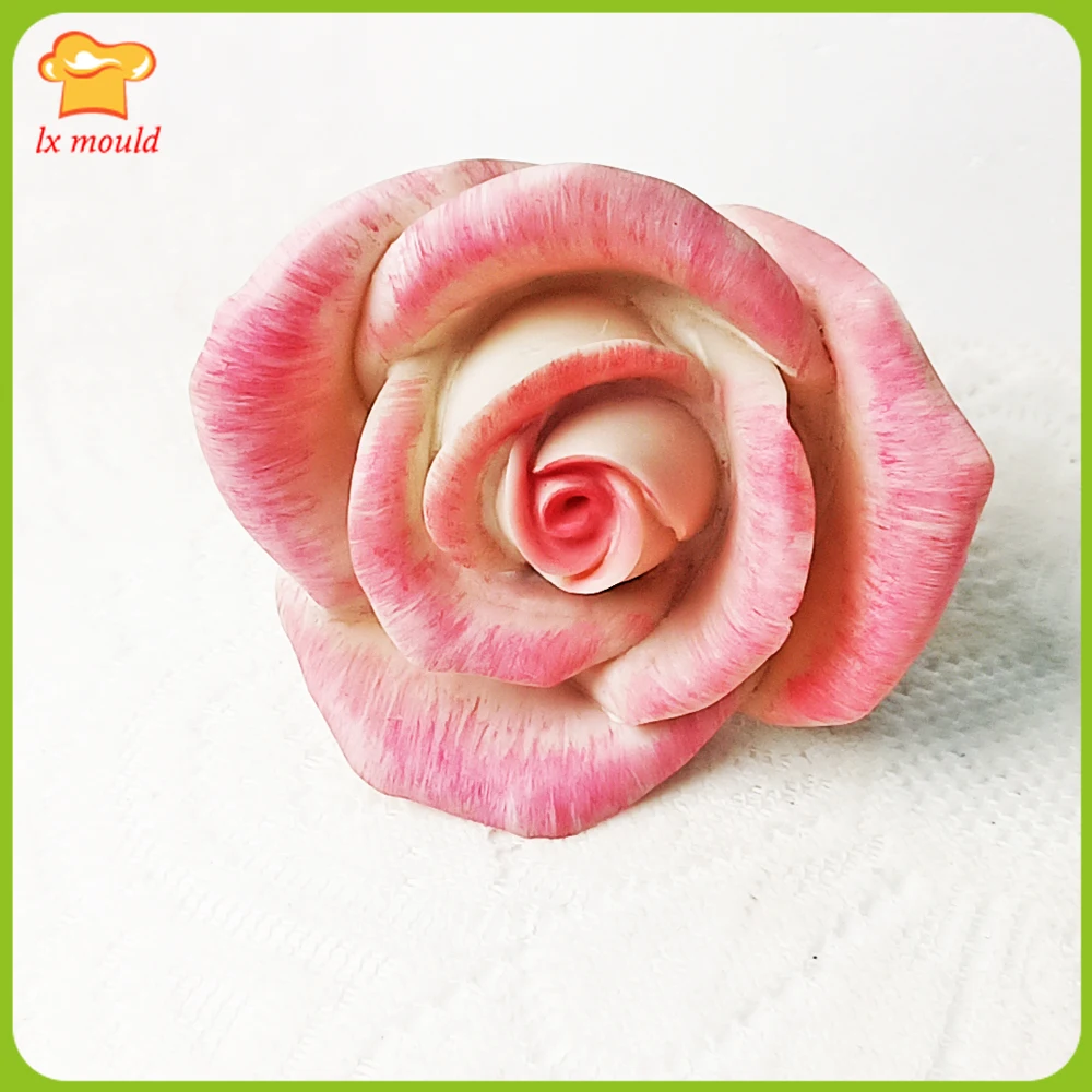 3D Rose Flower Silicone Mold for Cake Toppers Fondant Soap Ice Cream Chocolate & Candy Baking Mould