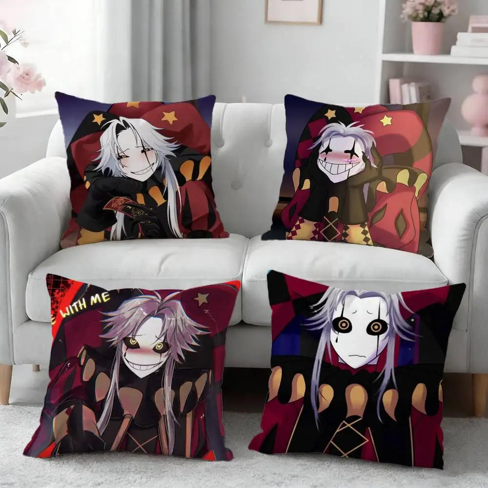 F-Freak P-Pierrots Circus Pillow Case Pattern Printed Pillowcase For Living Room Sofa Cushion Cover