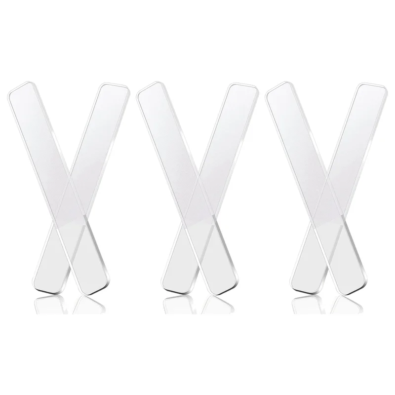 3X Glass Nail Shiner - Nano Glass Nail Files Crystal Nail Buffer Shine Polisher per unghie naturali unghie dei piedi