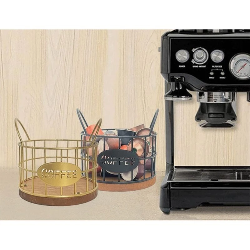 Coffee Pods Large Capacity Storage Basket Coffee Pods Holder X3UC