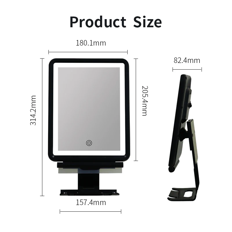 Touch Bathroom Hanging Lighted Wall Mount With Light Makeup For Shaving Anti Fog Led Fogless Shower Mirror