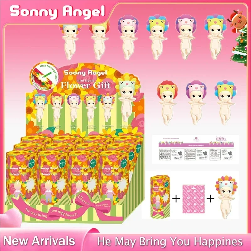 New Sonny Angel Hipper Figure Flower Gift Party Series Figurine High Quality Blind Box Decoration Collection Christmas Doll Gift