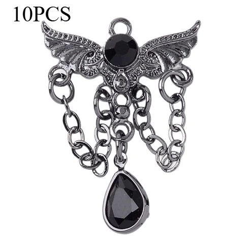 

Аксессуары из сплава темной серии, кулон с бриллиантами, крест любви, ожерелье ручной работы-бабочка, аксессуары для браслетов