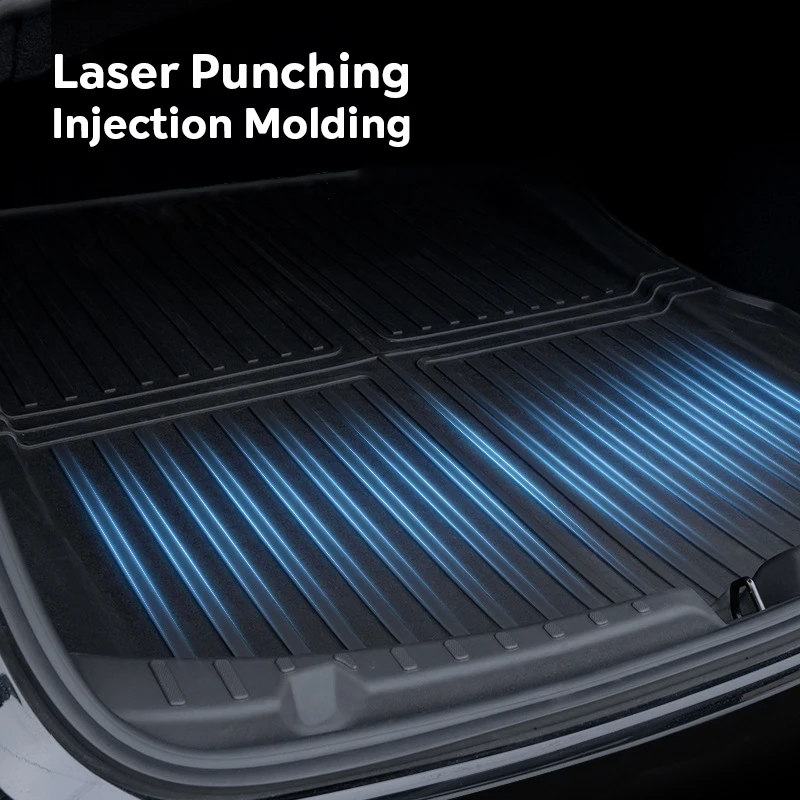 ل تسلا نموذج 3 هايلاند 2024 الجبهة والخلفية فرش داخلي للسيارات والشاحنات TPE السجاد مقاوم للماء منصات مقاومة للطقس صعودا وهبوطا طبقة الحصير #2