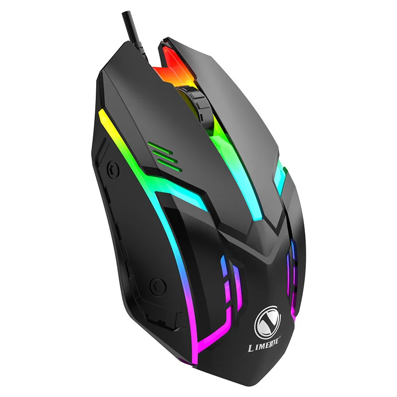 Проводная игровая мышь Li Mei S1 — RGB-подсветка USB eSports и офис для ноутбука/настольного компьютера