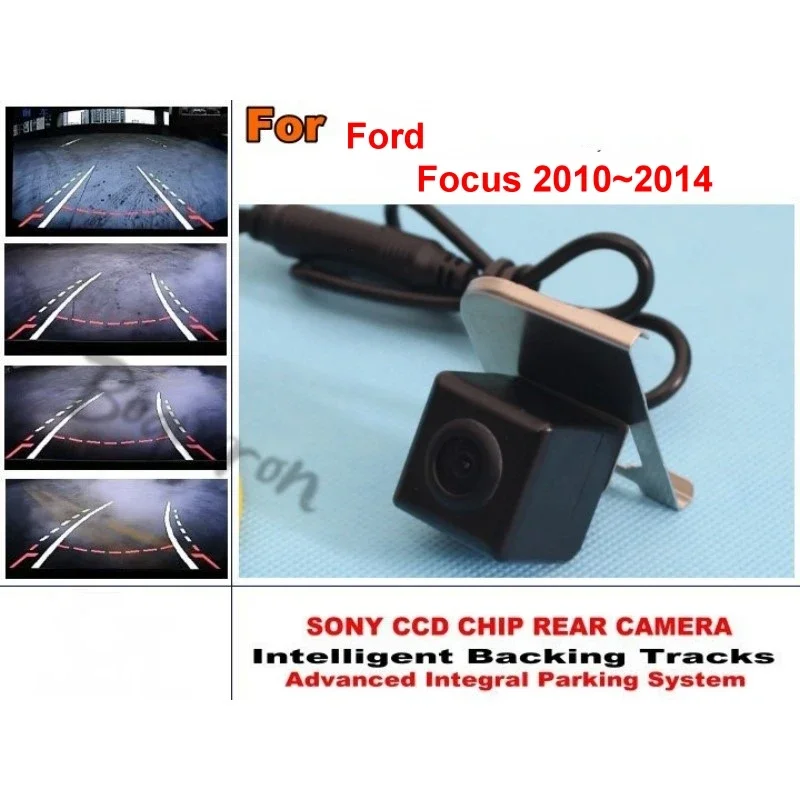 For Ford Focus MK3 2010~2014 imports HD CCD Night Vision / Intelligent Car Parking Camera with Tracks Module / Rear Camera