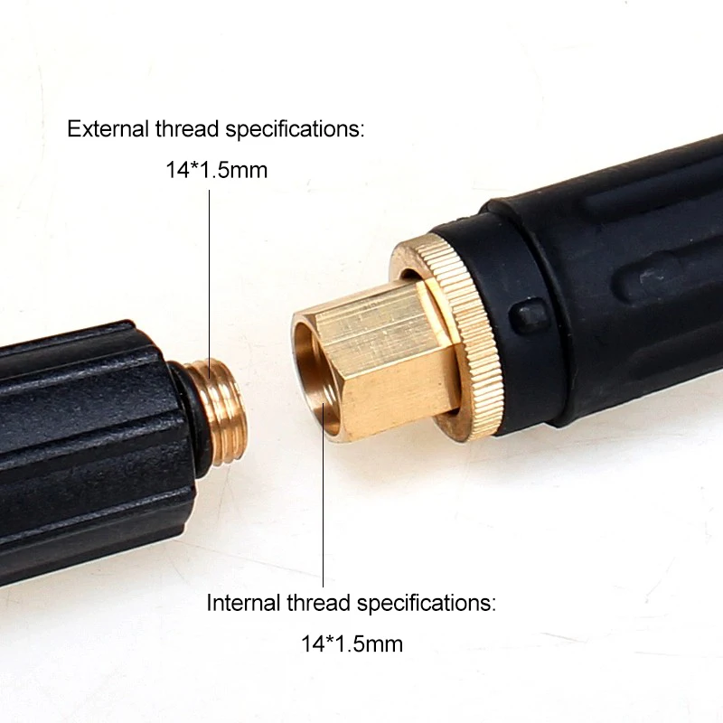 고압 스테인리스 스틸 익스텐션 로드, 물총 길이 연장, 세차기 스프레이 청소