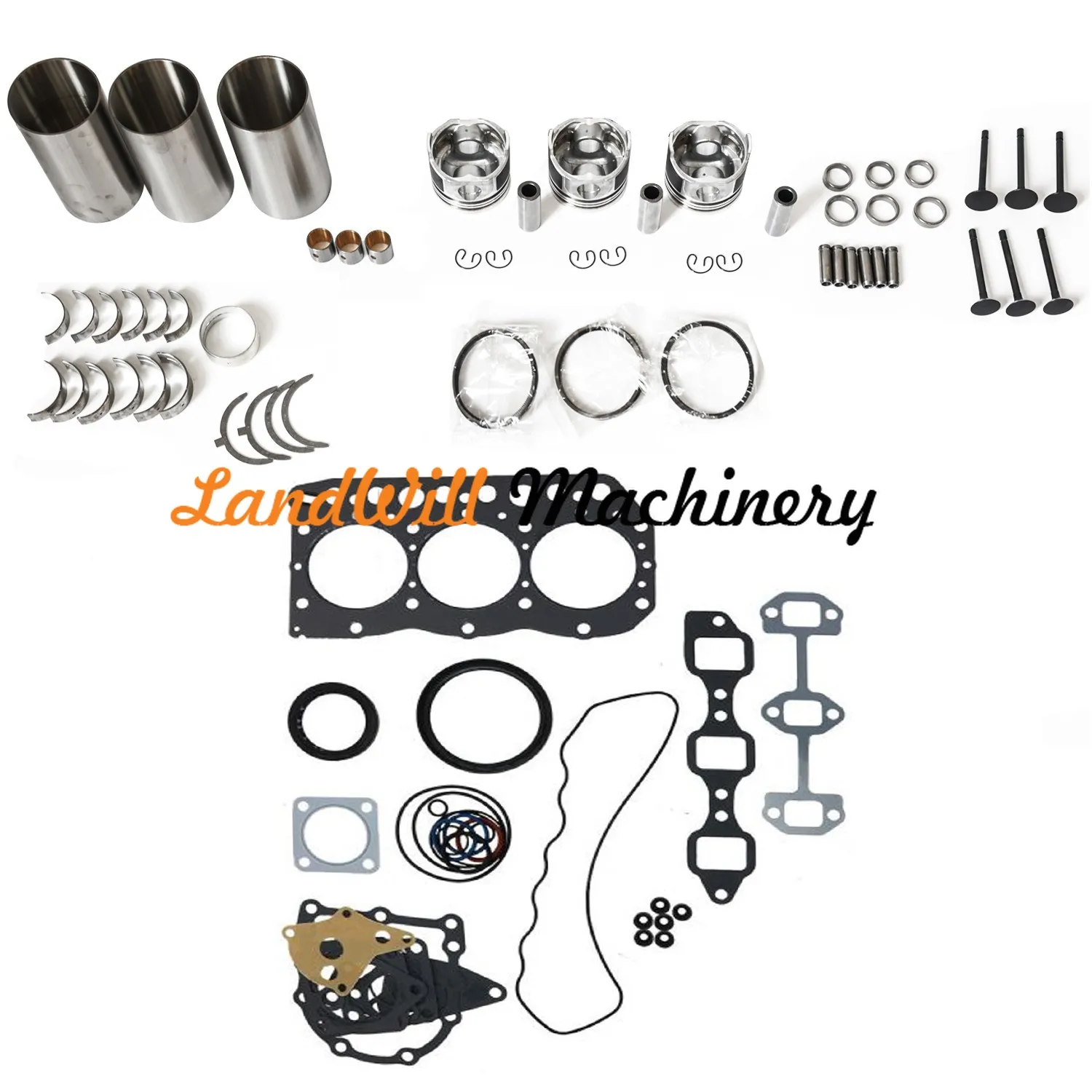 3TNC78 Overhaul Rebuild Kit Fits Yanmar Agricultural Equipment CA250 CA240