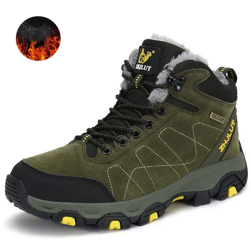 

Couples Thermal Snow Hiking Boots Big Size 36-47 Men Sport Mountain Trekking Sneakers Non-slip Women Climbing Shoes