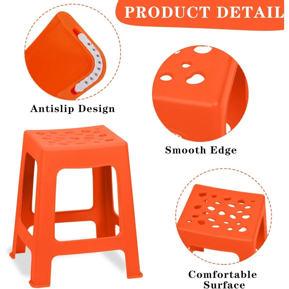 12-упаковка штабелируемых табуретов для классной комнаты, пластиковые табуреты, табуретки для гнездования, красочные круглые табуреты, гибкие сидения для дома и улицы