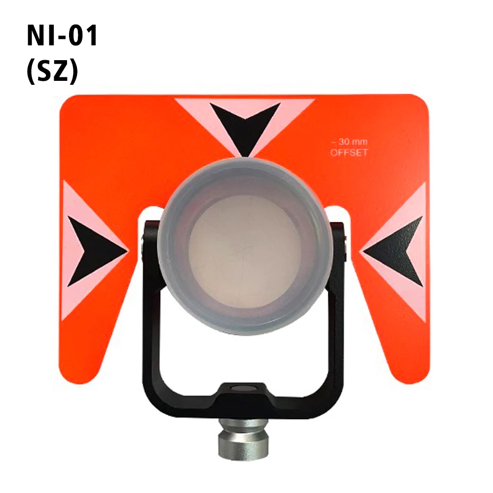 Heipoe 64mm Construction Series Prism Assembly In Flo Orange With Black Target Plate For Total Station