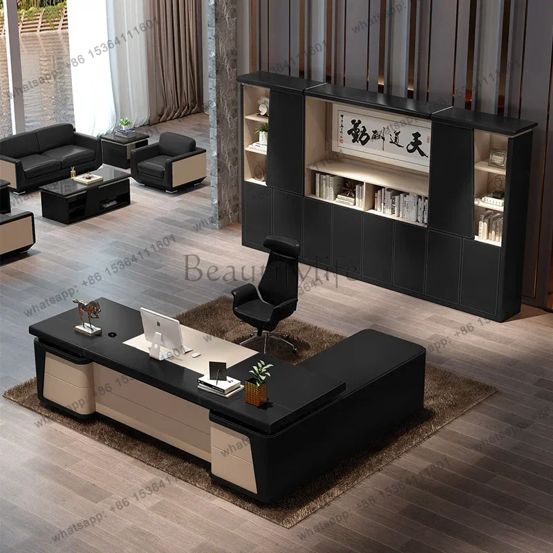LJY Executive Desk Organizer﻿ Luxury Modern Office Desks Home Writing Modern L Shaped Office Desks With Storage Accessories Luxu