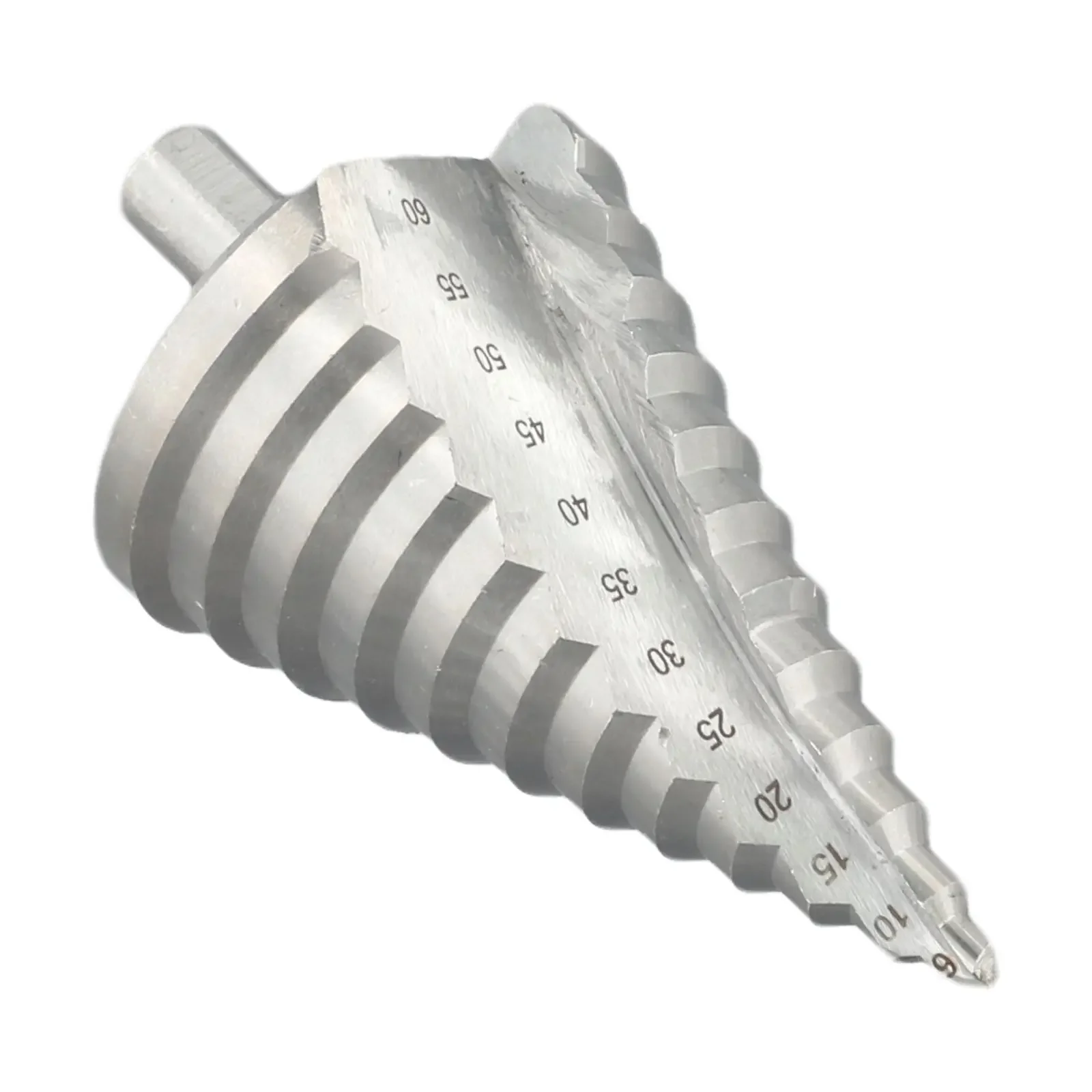 Pagoda Drill Step Drill Bit Open Multiple Aperture Silver Color Spiral High Speed Steel Ladder Structure For Chamfer