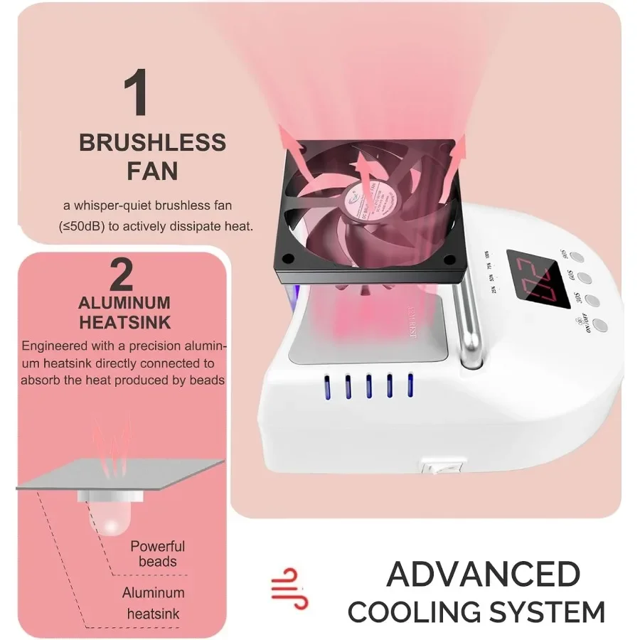 Bezprzewodowa lampa UV LED do paznokci, profesjonalna lampa UV do paznokci żelowych, suszarka do paznokci do żelu akrylowego, lampa do podkręcania do salonu kosmetycznego, biała