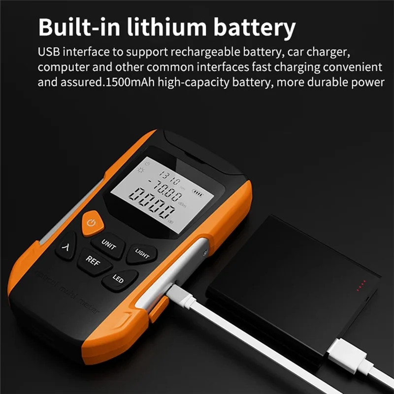 

A99E-G9-Y Rechargeable Opm Power Meter Fiber Optic Tool Optical Fiber Cable Ftth Optic Fiber Power Meter OPM