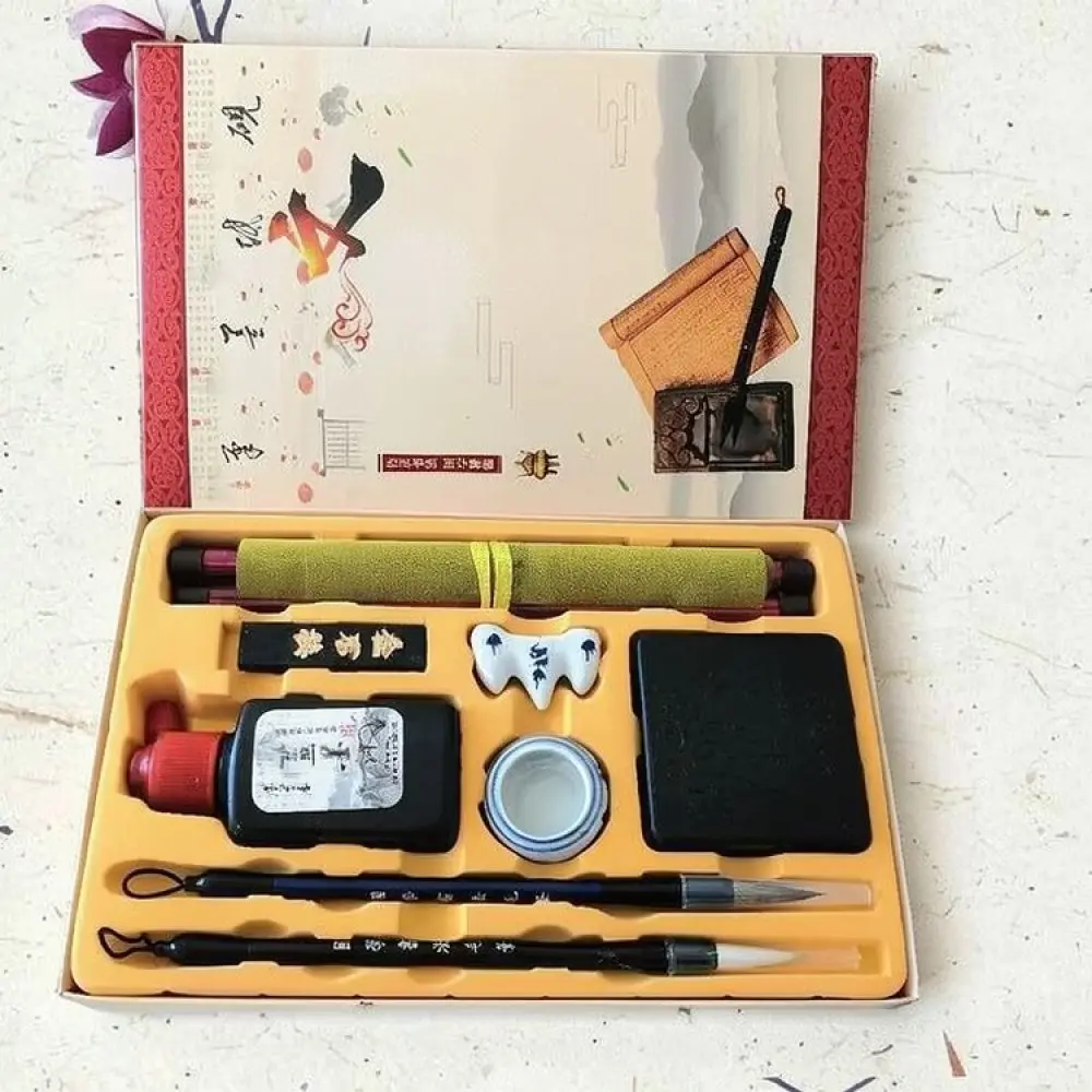 Writing Brush Stationery Kit Students Calligraphy Practice Essentials Beginners Ink Tools For Art Education School Study