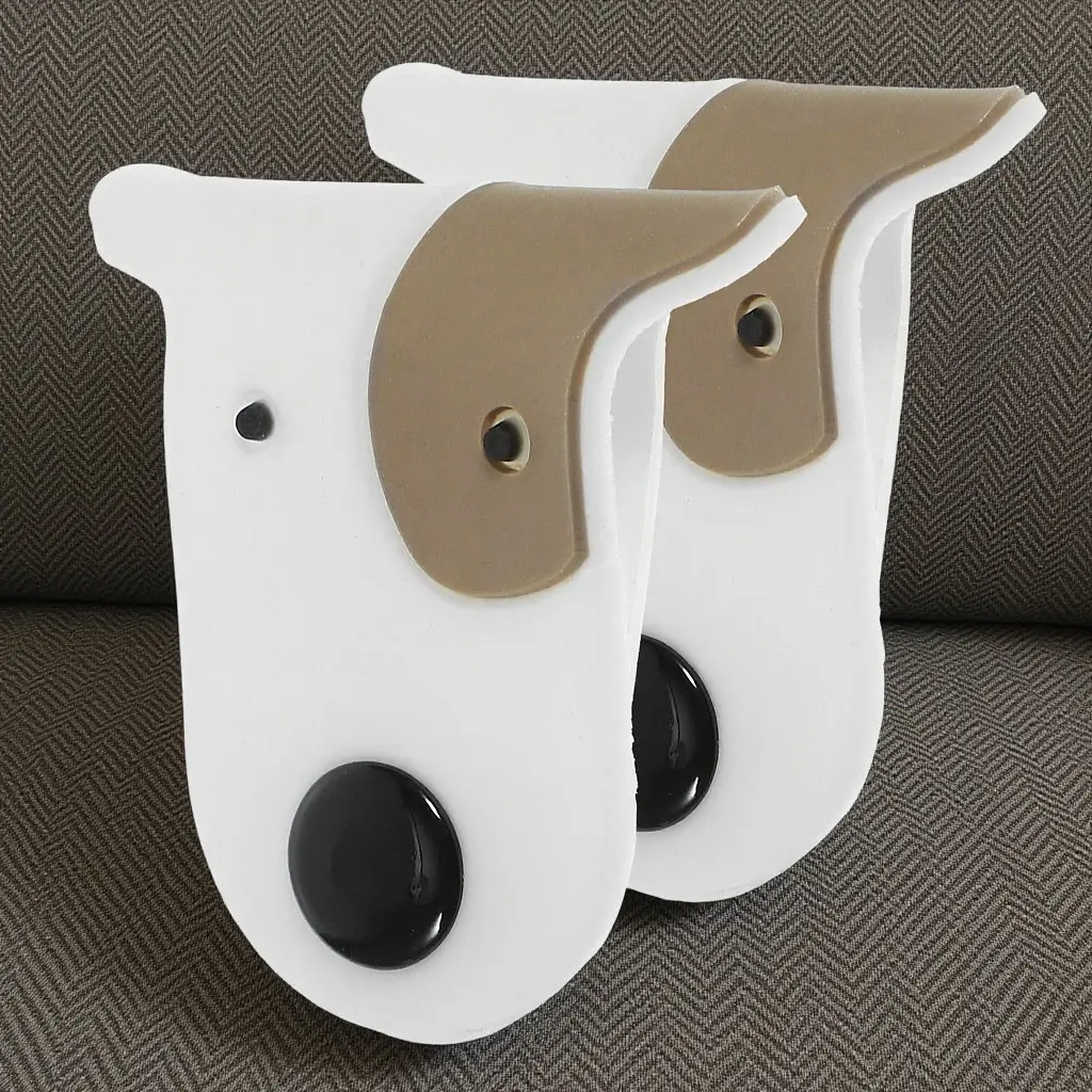 2Pcs Creative Cartoon Cable Organizer Rubber Earphones Manager USB Cord Holder Yellow Dog Cable Manager Organizer for Travel Use