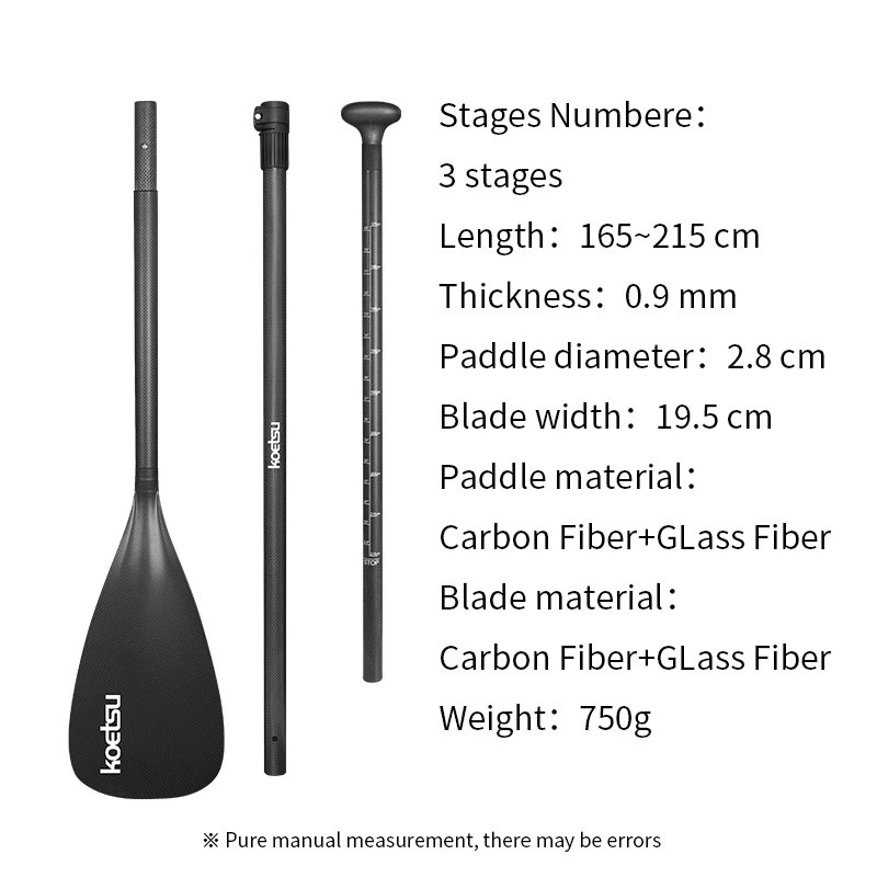 Stand Up Paddle Adjustable Carbon Fiber Paddle 215cm/7ft Inflatable Kayak Paddle Sup Board Accessories Sturdy Not Easy To Break