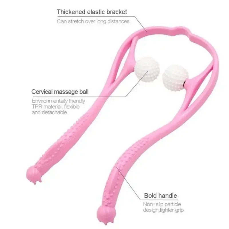 Clip de masaje Cervical Manual, masajeador de rodillo Cervical, alivio de la presión del cuello, terapia de masaje portátil, herramienta para el