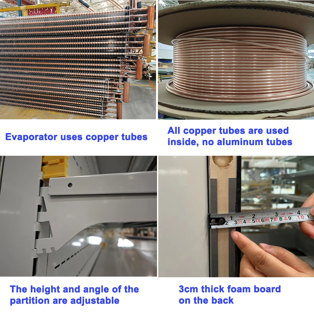 Vertical Refrigeration Equipment Open  Refrigerated Display case Upright Open Chiller