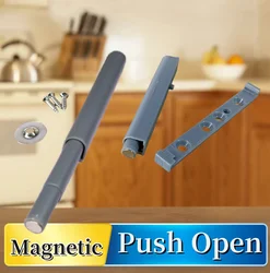 2sets/3sets Magnetic Head Push To Open System Damper Buffer Cabinet Door Cupboard Catch For Home Kitchen Furniture