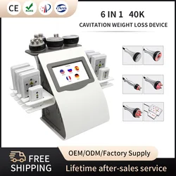 40K KIM8 Multifunctional 6In1 Ultrasonic Cavitation Body Massage Slimming Weight loss Shaper Machine Skin Tighten Anti-wrinkle