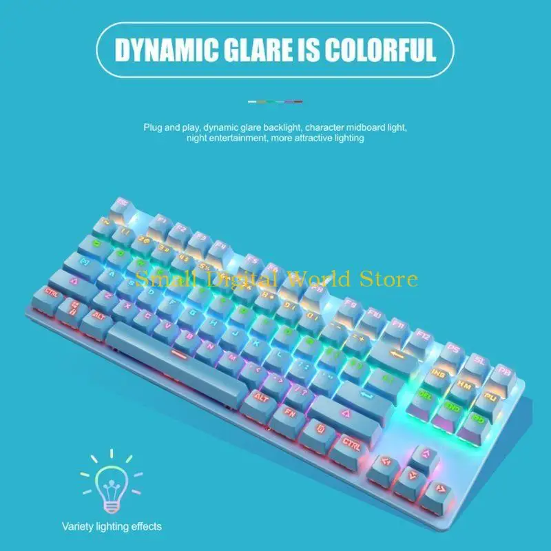 

77UB Mechanical Gaming Keyboard Green Switches Anti-Ghosting RGB Breath Bac