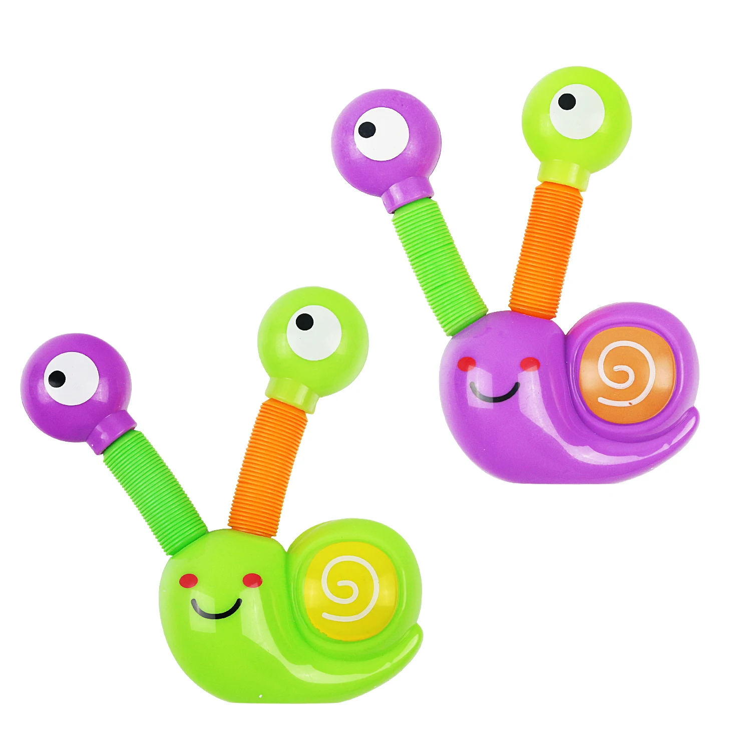 

Luminous telescopic snail decompression with light telescopic tube creative novelty decompression toy random color