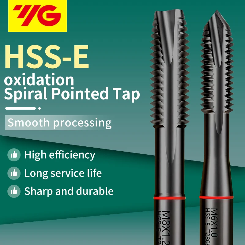 DUO Martap YG T1829 HSSE INOX Metric M25-M36 Metric Spiral Pointed Tap Machine With Red CircleX1.0/1.5/2.0/3.0/3.5/4.0