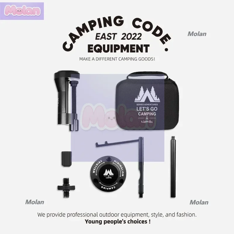 

38 Deluxe Light Stand Camping Light Tripod Multifunctional Stand Desktop Light Stand