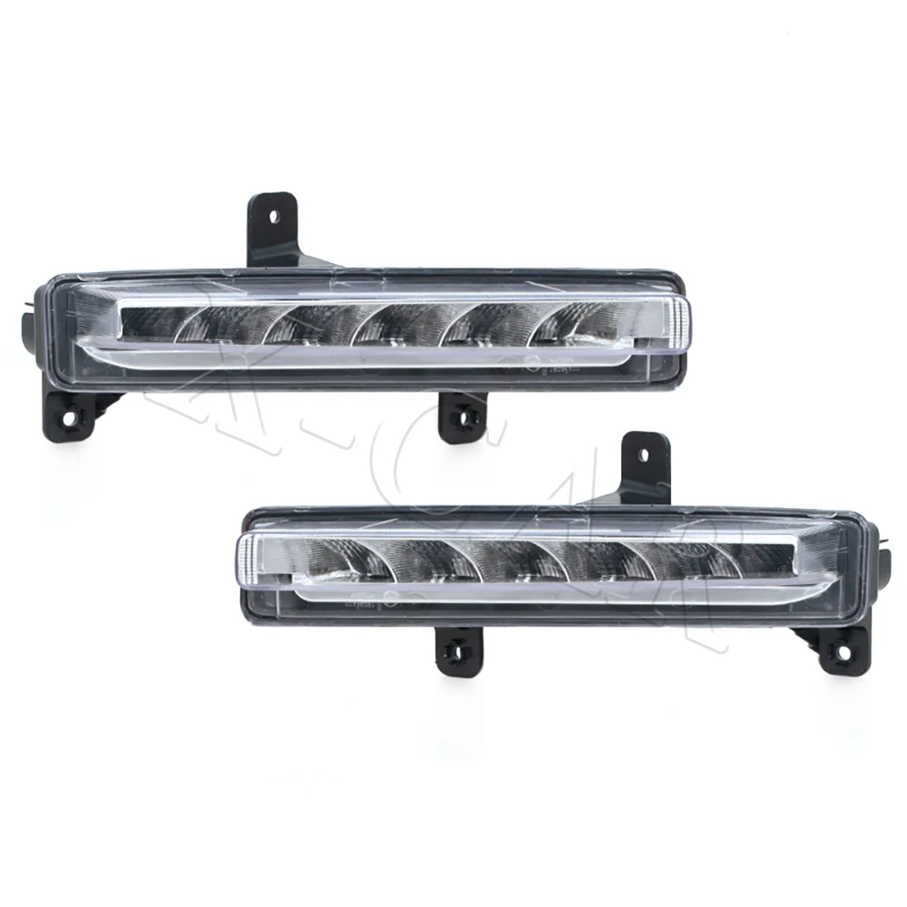 Front  Fog Lamp Cover LED Daytime Running Lights Molding Trim Strip Fog Lamp Grille For Chery Tiggo 3 4 2020-2021 5X 2019